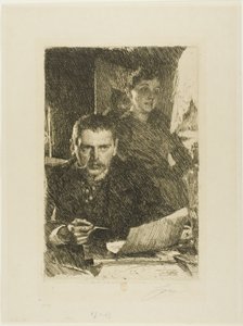 Zorn og hans kone av Anders Leonard Zorn