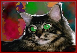 STREGATTONE, 2004 (Digitalt maleri) av Ando Gilardi