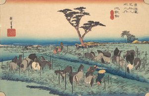 Chiriu, stasjon nr. 40, ca. 1834., ca. 1834. av Ando Hiroshige
