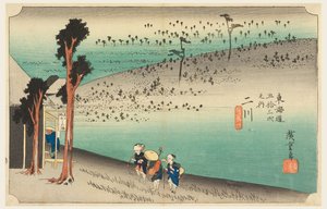 Futagawa teseremoni, medlem av femtitre S tachi-lyder av urbanitet lavere d av Ando Hiroshige