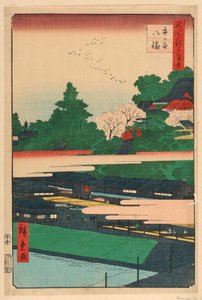 Ichigaya Hachiman fra Series 100 Views of Edo av Ando Hiroshige