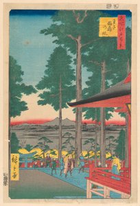 Inari-helligdommen ved Oji (Oji Inari no yashiro) Fra serien hundre kjente utsikter over Edo av Ando Hiroshige