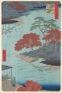 Inne i Akiba-helligdommen ved Ukeji, 8. måned, slangeår 1857., 8. måned, slangeår 1857. av Ando Hiroshige