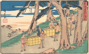 Kamayama, hvorfor? 1842., ca. 1842. av Ando Hiroshige