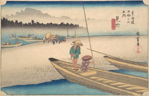 Mitsukei Tenryugawa, ca. 1834., ca. 1834. av Ando Hiroshige