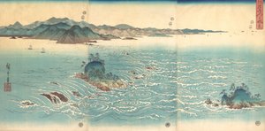 Rapids ved Naruto, 1857., 1857. av Ando Hiroshige