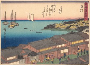 Shinagawa, fra serien The Fifty-three Stations of the Tokaido Road, tidlig på 1900-tallet. av Ando Hiroshige