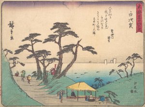Shirasuka, ikke sant? 1838. , mygg. 1838. av Ando Hiroshige