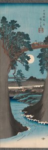 Möngke y B grunnen til at medlemsmøtet P Rovinse Koyo Saruhashis figur, er det ikke? 1841-42. av Ando Hiroshige