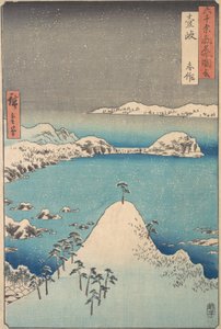 Vinterutsikt over Shimasaku i provinsen Iki, 1856., 1856.