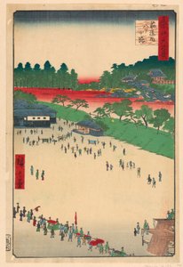 Yatsukoji Junction ved Suji-chigai (Suji-chigai-uchi, Yatsukoji) Fra Series One Hundred Famous utsikt over Edo av Ando Hiroshige