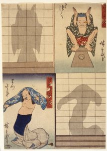 (Figurer og skygger) av Ando or Utagawa Hiroshige