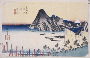 En utsikt over Imagiri av Ando or Utagawa Hiroshige