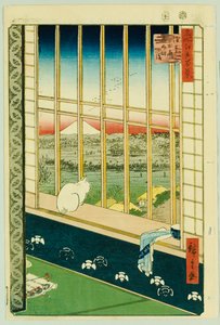 Asakusa Rice Fields Under Festival of the Cock av Ando or Utagawa Hiroshige