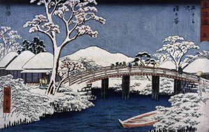 Japan sleep an ds cape ved Hiroshige teje-ryggen (Hiroshige Utagawa) av Ando or Utagawa Hiroshige