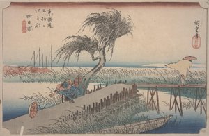 Mie River av Ando or Utagawa Hiroshige