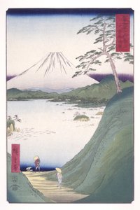 Misaka Pass i Kai-provinsen (Kai Misakagoe) (farget treblokktrykk) av Ando or Utagawa Hiroshige