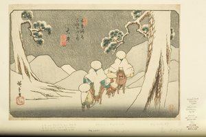 nr. 47, ?i (farget treblokktrykk) av Ando or Utagawa Hiroshige