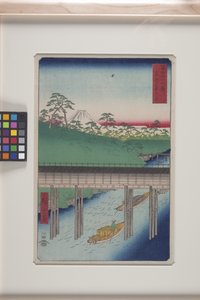 Ochanomizu In The Eastern Capital (T?to: Ochanomizu) (farget treblokktrykk) av Ando or Utagawa Hiroshige