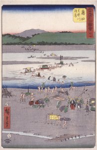Shimada av Ando or Utagawa Hiroshige