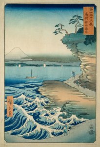 Kysten ved Hota i Awa-provinsen av Ando or Utagawa Hiroshige