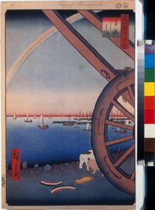 Ushimachi og Tanabata (Tokyo, Japan). bilde s annet m pe av Ando or Utagawa Hiroshige