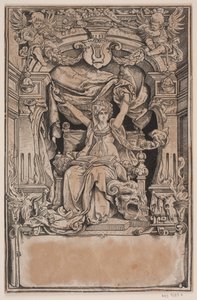 Tittelside og vignett for en utgave av "Faust", München 1884 av André Bork