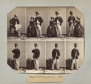 Greve og grevinne Tyszkiewicz av Andre Adolphe Eugene Disderi