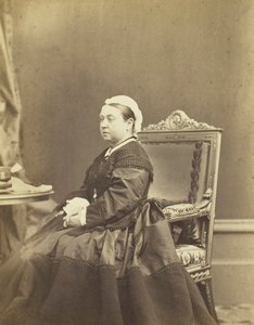 Hennes Majestet, Dronning Victoria, desember 1866. av Andre Adolphe Eugene Disderi