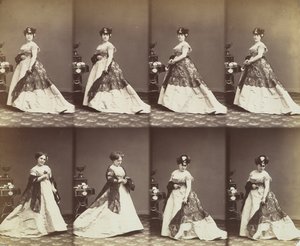 Louise Abigdon, 1866. av Andre Adolphe Eugene Disderi