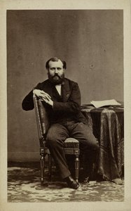 Portrett av komponisten Charles Gounod 1818-1893. av Andre Adolphe Eugene Disderi