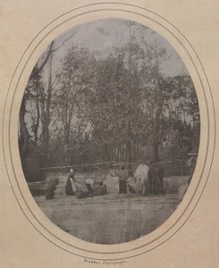 Landsbyscene (Sør-Frankrike) av Andre Adolphe Eugene Disderi