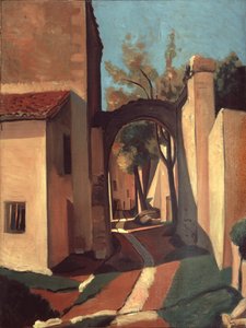 Landsby i Provence (olje på lerret) av Andre Derain