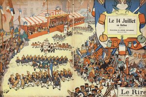 Bastille Day parade, illustrasjon for Le Rire
