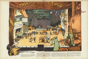 Hundreårsjubileet for Victor Hugos fødsel, illustrasjon for Le Rire