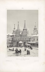 Oppstandelsesporten i Moskva, 1839 av Andre Durand