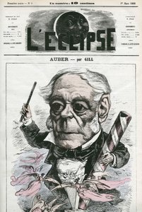Auber Daniel-Francois-Esprit (1782-1871), fransk musiker. Omslag i "" L