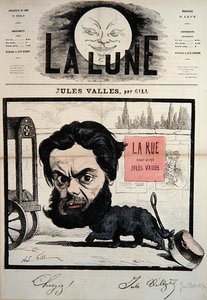 Karikatur av Jules Valles omslagsillustrasjon fra 