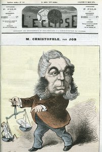 Tegneserie av Albert Christophle, fransk politiker. Omslag i "" L
