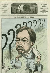 Tegneserie av Francois Cesaire de Mahy (1830-1906), fransk lege, journalist og politiker. Omslag i "" L