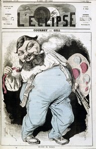 Tegneserie av Gustave Courbet - i "" L