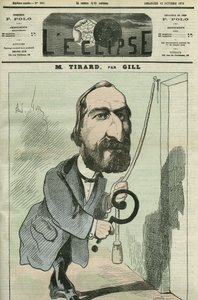 Tegneserie av Pierre Tirard (1827-1893), fransk politiker. Omslag i "" L