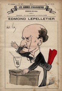 Tegneserie av Edmond Lepelletier (1846-1913) radikal fransk journalist og forfatter fra 