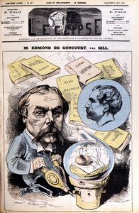 Edmond de Goncourt - av Gill, i "" L