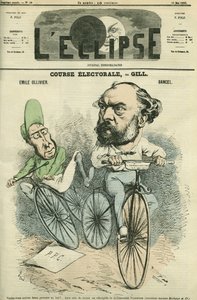 Emille Ollivier (1825-1913), fransk politiker og Bancel. Omslag i "" L