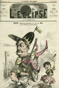 Florimond Ronger dit Herve (1825-1892), fransk komponist, forfatter, skuespiller, spiller rollen som Chilperic ved Theatre des Folies-Dramatiques. Omslag i "" L