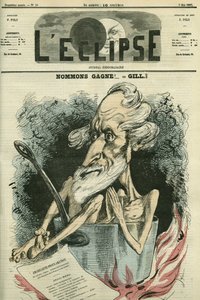Navn Gagne, illustrasjon av en kandidat i et valg. Omslag i "" L