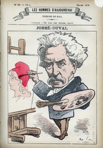 Portrait of Armand Felix Maris Jobbe-Duval Jobbe Duval (1821-1889), French painter and politician. Cartoon by Gill, Paris. av Andre Gill