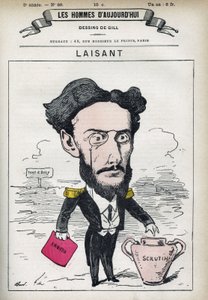Portrett av Charles-Ange Laisant (1841-1893), fransk vitenskapsmann og politiker. Tegneserie av Gill, Paris. av Andre Gill