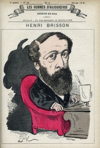 Portrett av Eugene Henri Brisson (1835-1912), fransk advokat, journalist og politiker. Tegneserie av Gill, Paris. av Andre Gill